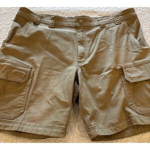 Duluth Flex Fire Hose Mens 44 Relaxed Fit 9" Cargo Shorts Gunmetal Gray Work